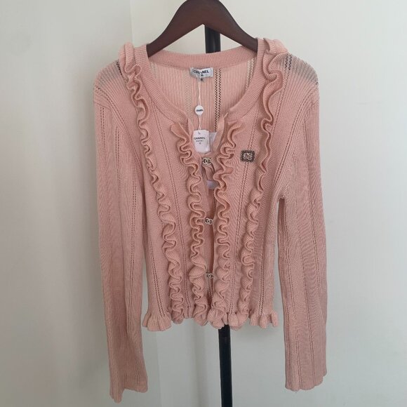 CHANEL Pink Cardigan - Picture 1 of 10
